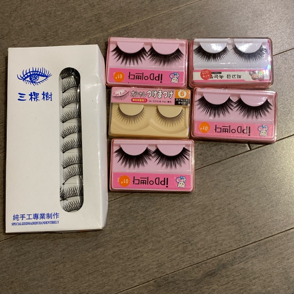 Bulk Set of 15 Pairs False Eyelashes - New